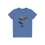 T-shirt Quirky Bird graphic 0039 - Columbia Blue
