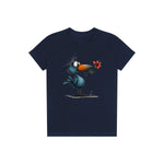 T-shirt Quirky Bird graphic 0039 - Navy
