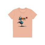 T-shirt Quirky Bird graphic 0039 - Peach
