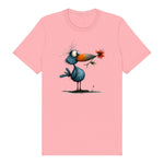 T-shirt Quirky Bird graphic 0039 - Pink