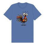 T-shirt Quirky Bird graphic 0040 - Columbia Blue