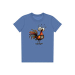T-shirt Quirky Bird graphic 0040 - Columbia Blue