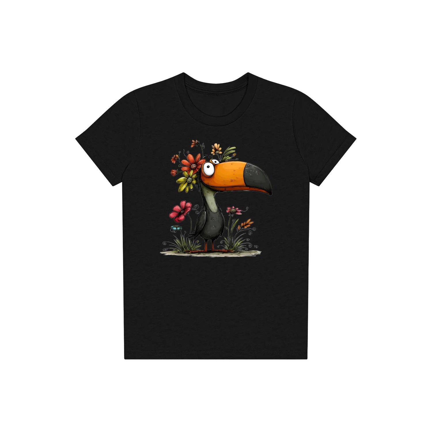 T-shirt Quirky Bird graphic 0041