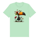 T-shirt Quirky Bird graphic 0041 - Mint