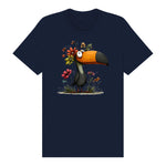 T-shirt Quirky Bird graphic 0041 - Navy