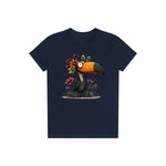 T-shirt Quirky Bird graphic 0041 - Navy