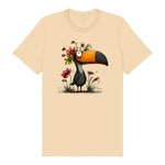 T-shirt Quirky Bird graphic 0041 - Soft Cream