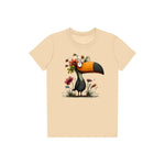T-shirt Quirky Bird graphic 0041 - Soft Cream