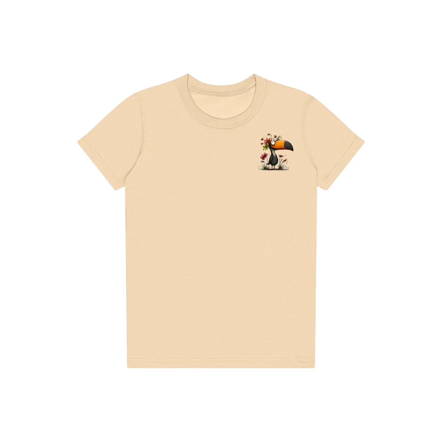 T-shirt Quirky Bird graphic 0041 - Soft Cream