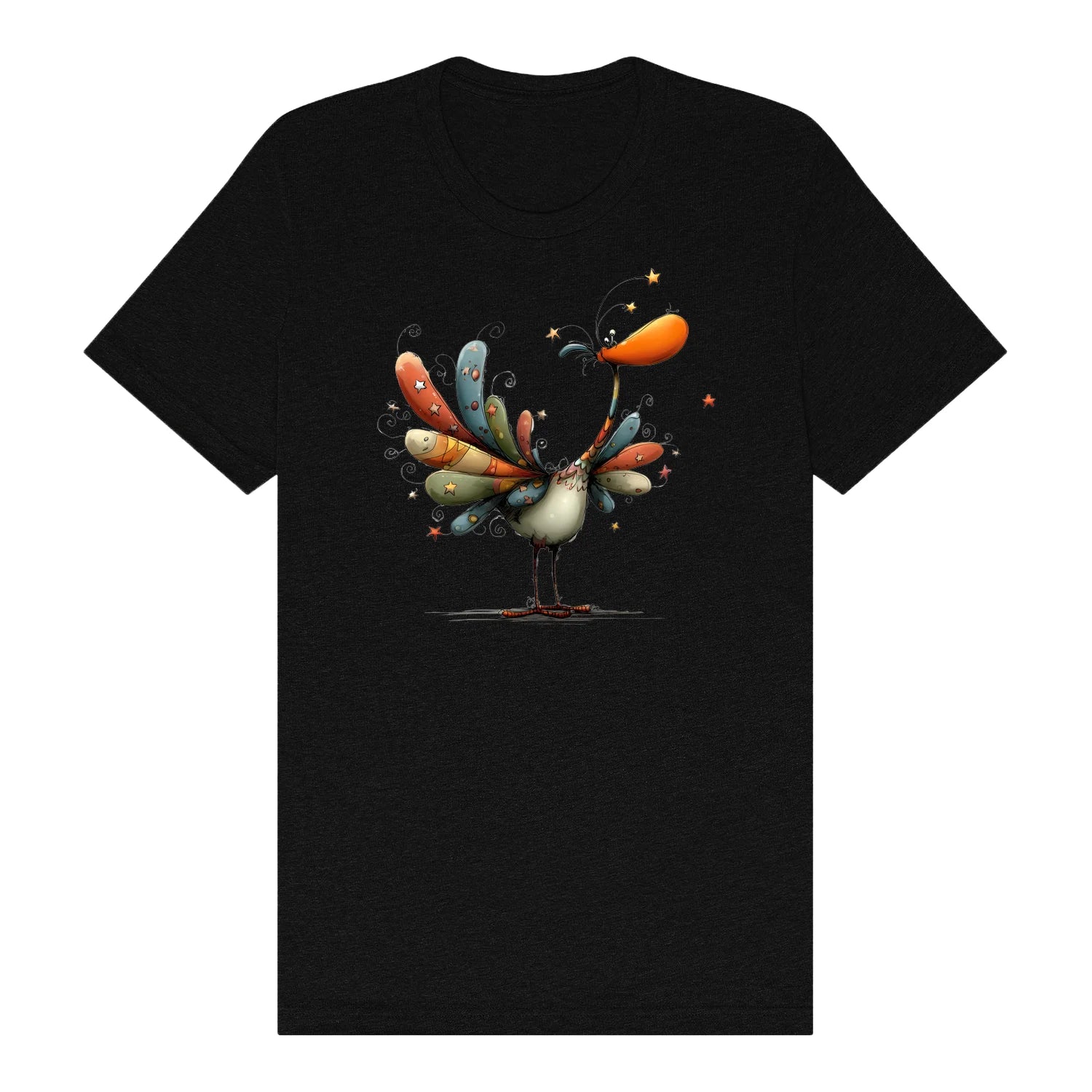 T-shirt Quirky Bird graphic 0042