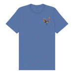 T-shirt Quirky Bird graphic 0042 - Columbia Blue