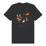 T-shirt Quirky Bird graphic 0042 - Dark Grey