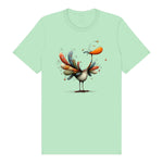 T-shirt Quirky Bird graphic 0042 - Mint