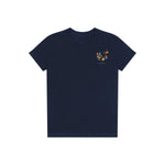 T-shirt Quirky Bird graphic 0042 - Navy