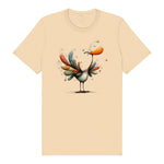 T-shirt Quirky Bird graphic 0042 - Soft Cream