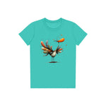 T-shirt Quirky Bird graphic 0042 - Teal