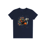 T-shirt Quirky Bird graphic 0043 - Navy