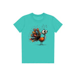 T-shirt Quirky Bird graphic 0043 - Teal