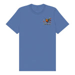 T-shirt Quirky Bird graphic 0044 - Columbia Blue