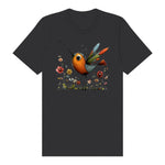 T-shirt Quirky Bird graphic 0044 - Dark Grey
