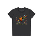 T-shirt Quirky Bird graphic 0044 - Dark Grey