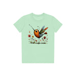 T-shirt Quirky Bird graphic 0044 - Mint