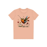 T-shirt Quirky Bird graphic 0044 - Peach