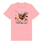 T-shirt Quirky Bird graphic 0044 - Pink