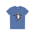 T-shirt Quirky Bird graphic 0045 - Columbia Blue