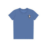 T-shirt Quirky Bird graphic 0045 - Columbia Blue