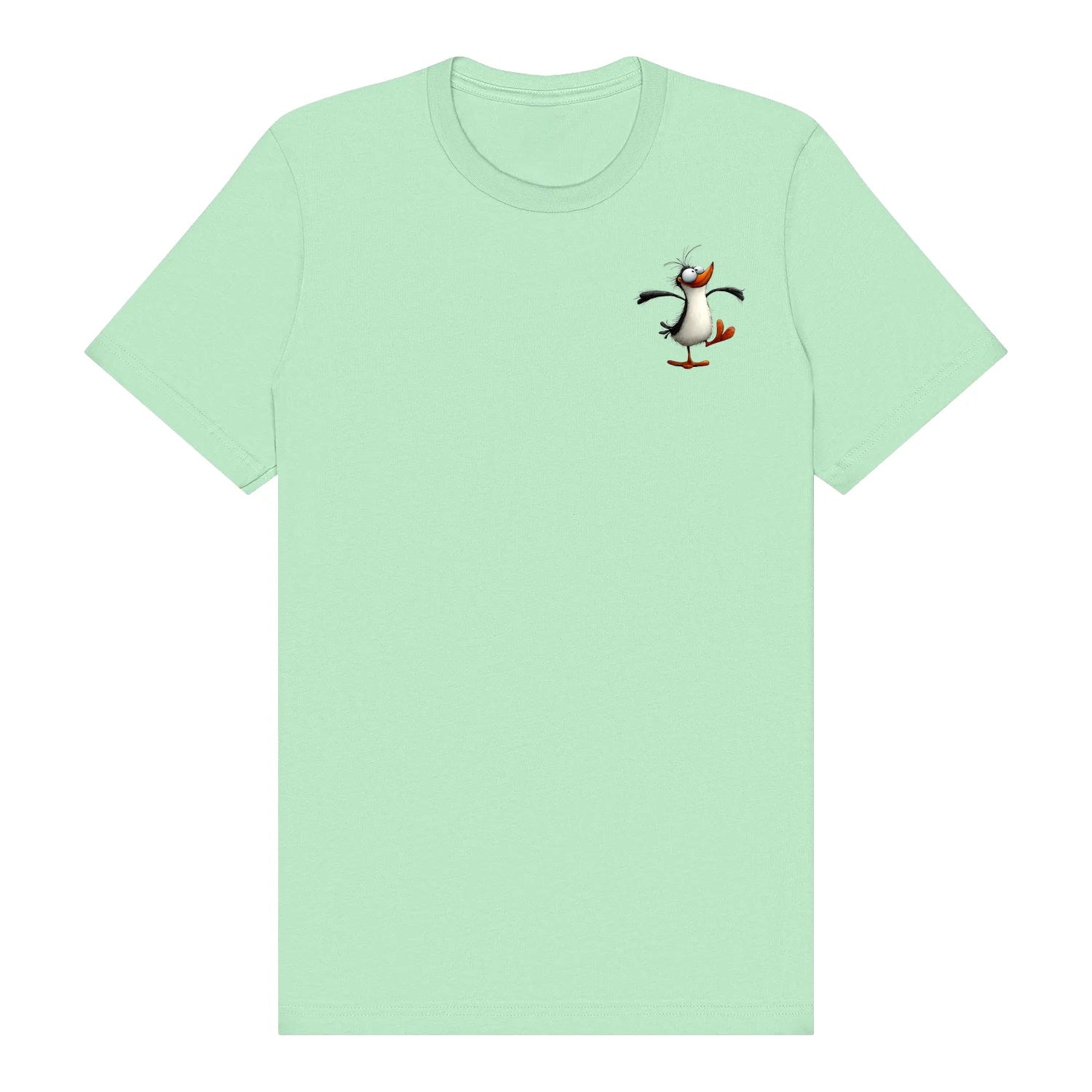 T-shirt Quirky Bird graphic 0045 - Mint