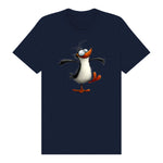 T-shirt Quirky Bird graphic 0045 - Navy