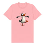 T-shirt Quirky Bird graphic 0045 - Pink