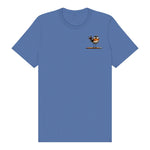 T-shirt Quirky Bird graphic 0046 - Columbia Blue