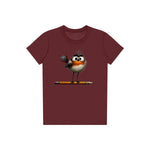 T-shirt Quirky Bird graphic 0046 - Maroon