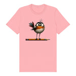T-shirt Quirky Bird graphic 0046 - Pink