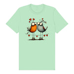 T-shirt Quirky Bird graphic 0047 - Mint