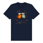 T-shirt Quirky Bird graphic 0047 - Navy