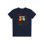 T-shirt Quirky Bird graphic 0047 - Navy