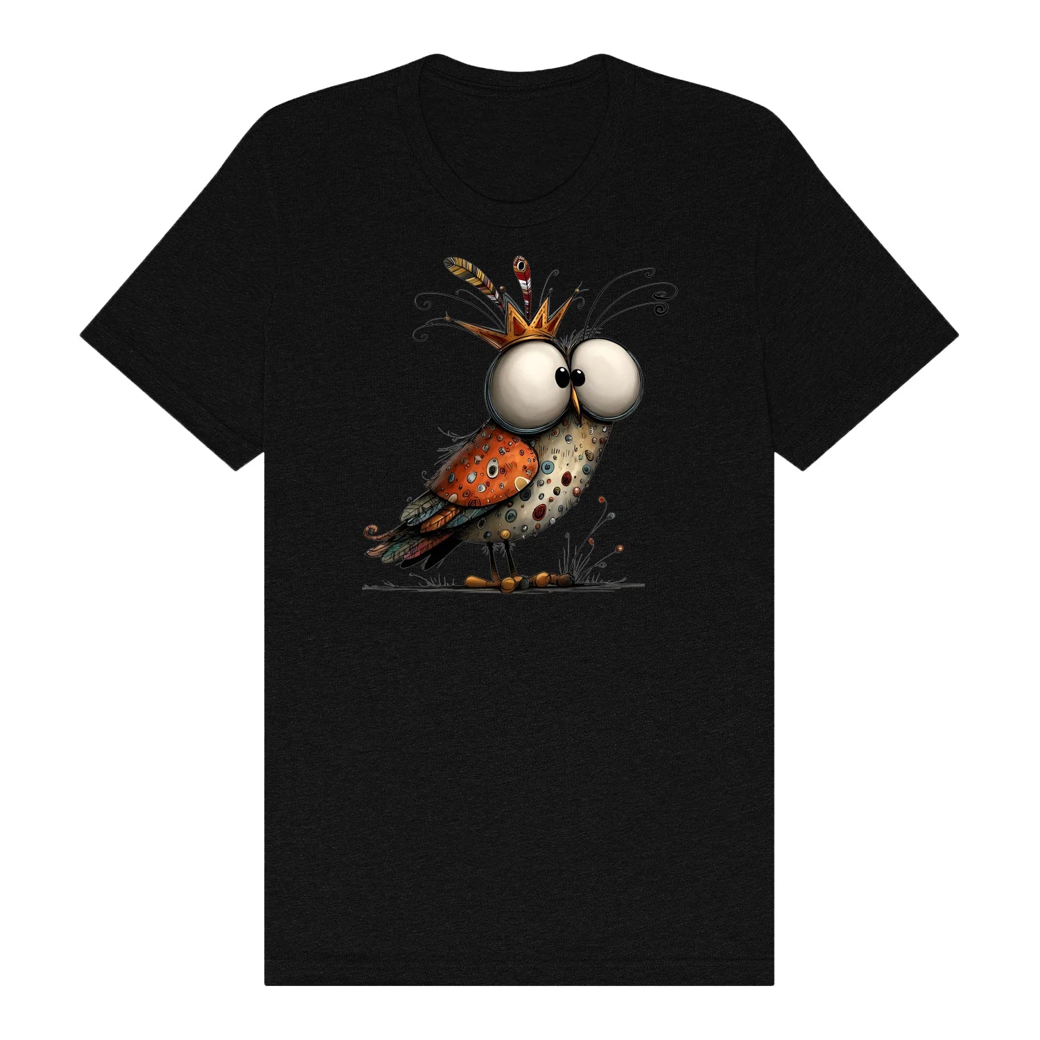 T-shirt Quirky Bird graphic 0048