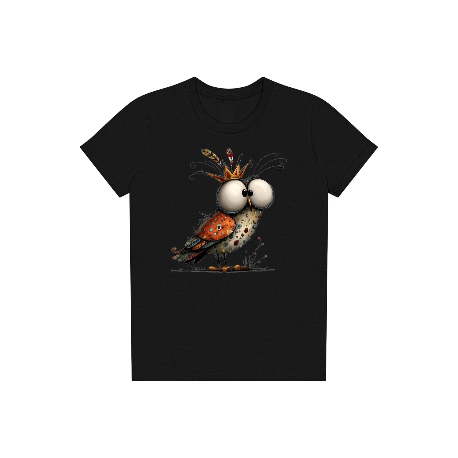 T-shirt Quirky Bird graphic 0048