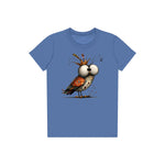 T-shirt Quirky Bird graphic 0048 - Columbia Blue