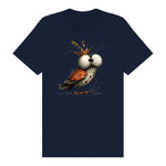 T-shirt Quirky Bird graphic 0048 - Navy