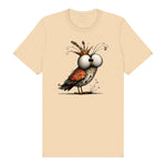 T-shirt Quirky Bird graphic 0048 - Soft Cream