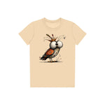 T-shirt Quirky Bird graphic 0048 - Soft Cream