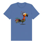T-shirt Quirky Bird graphic 0049 - Columbia Blue