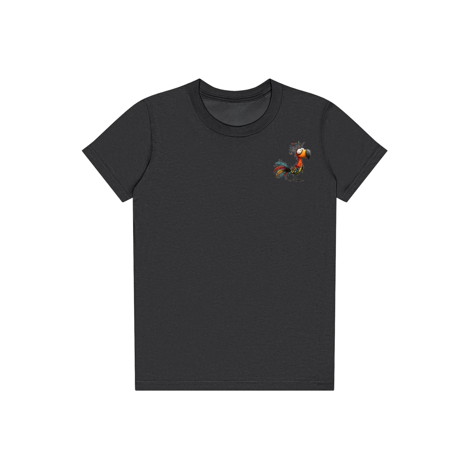 T-shirt Quirky Bird graphic 0049 - Dark Grey