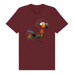 T-shirt Quirky Bird graphic 0049 - Maroon
