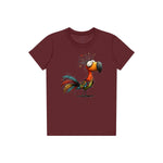 T-shirt Quirky Bird graphic 0049 - Maroon
