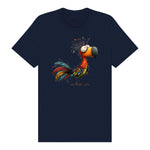 T-shirt Quirky Bird graphic 0049 - Navy